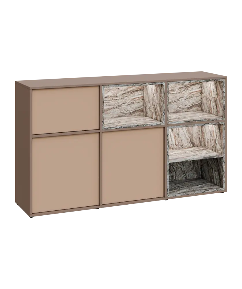 ERY D1844 P dolní modul, 2-dveřová/nika, 1000x1800x400, pravý, neutrální